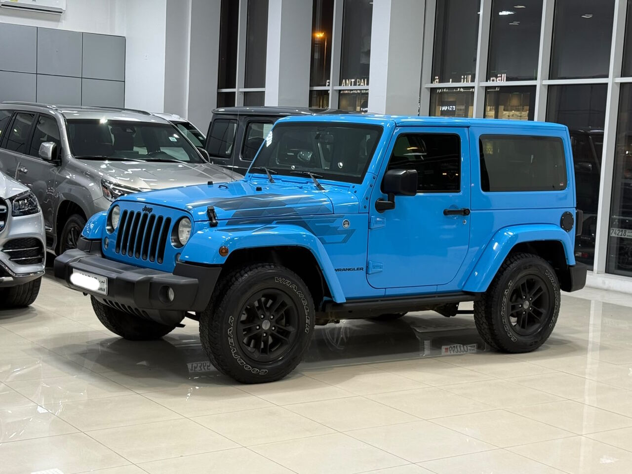 Manama, Vehicles, Cars & Trucks , BHD 6900,  Jeep Wrangler Sahara,  2017,  Automatic,  69250 KM,    (Blue)