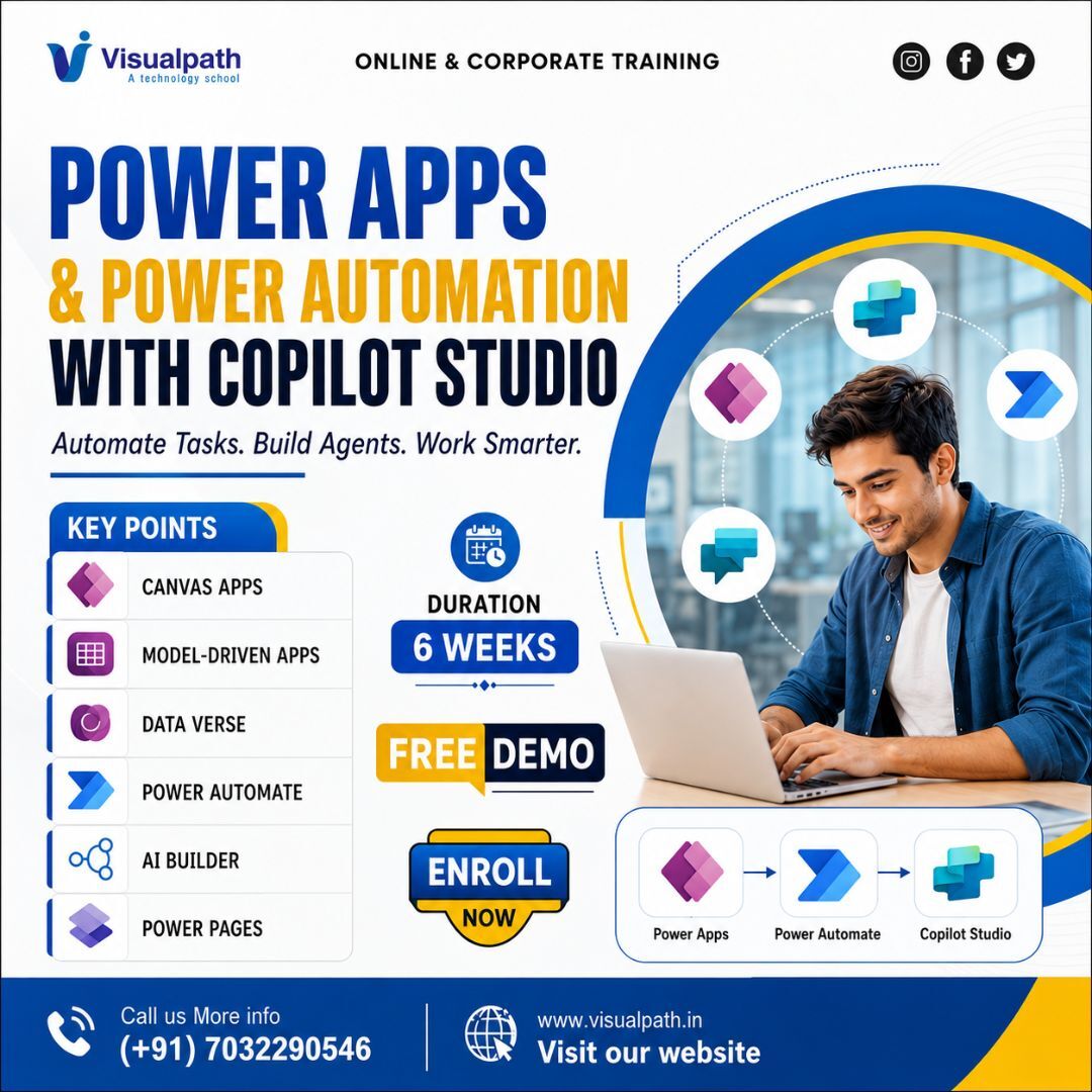 Hyderabad, Education, Copilot Studio Training | Power Automate Online Training