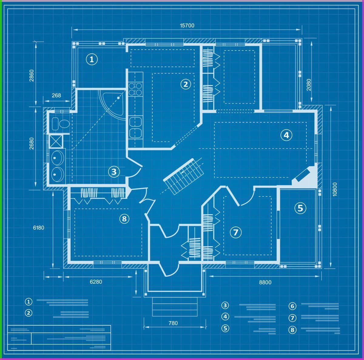 New York, Construction, House Blueprint Design For New Homes And Residential Projects