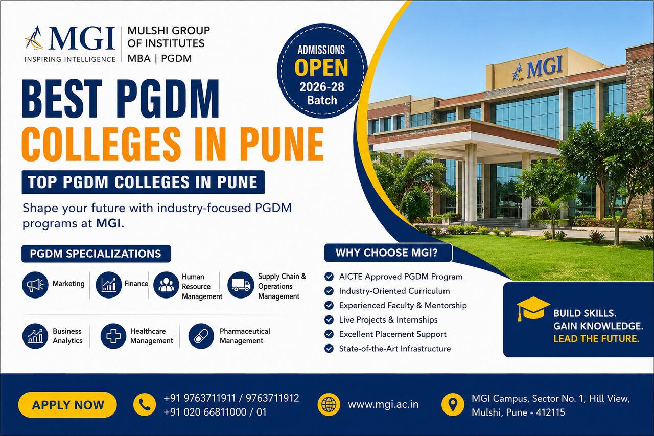 Pune, Education, Best PGDM Colleges In Pune For Aspiring Management Professionals | MGI