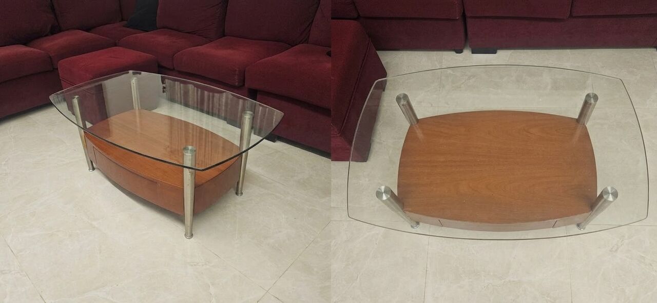 Dammam, Furniture, SAR 650,  Urgent Sale /on Exit / Dinning Table / Teapoy Table / 5 Wall Curtain / Negotiable Price