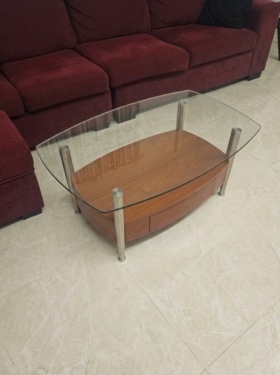 Dammam, Furniture, SAR 650,  Urgent Sale /on Exit / Dinning Table / Teapoy Table / 5 Wall Curtain / Negotiable Price