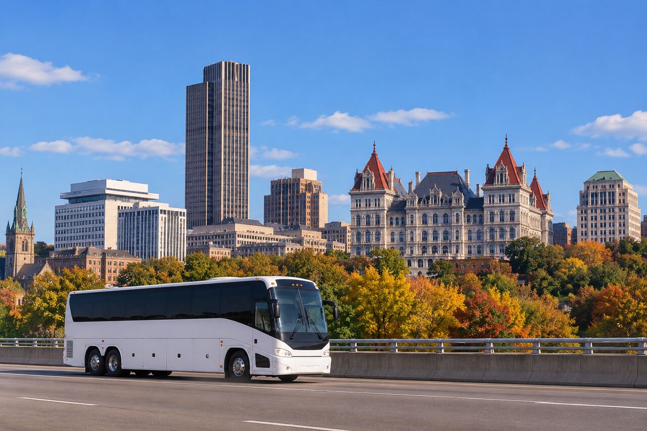 New York, Travel, Book Your Charter Bus For Albany Tours And Long-Distance Trips