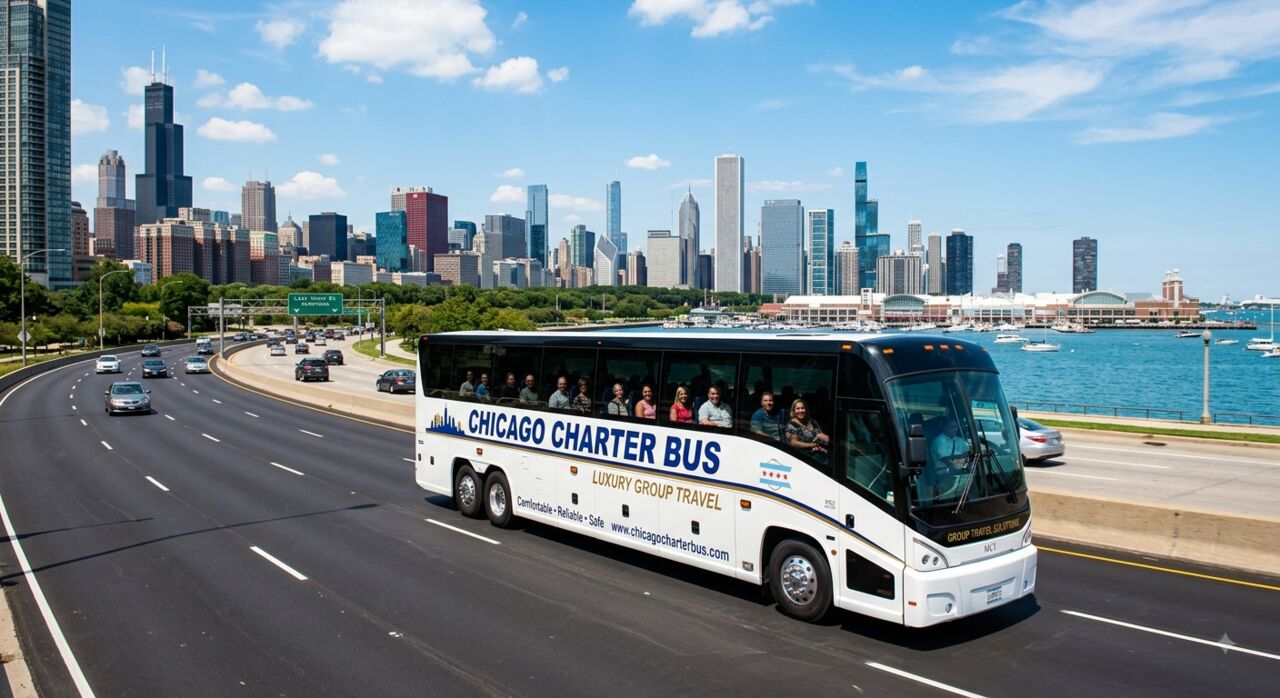 New York, Travel, Chicago Charter Bus Rental For Comfortable Group Travel
