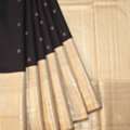 Exclusive Black Colour Saree With Golden Border | Mavuris