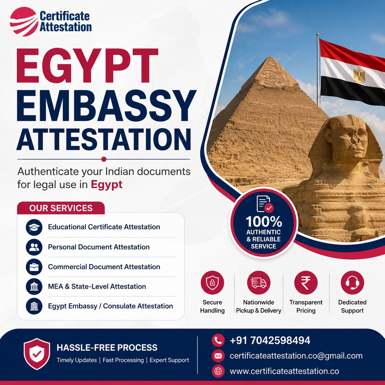 Mumbai, Legal, Egypt Embassy Attestation Services In India