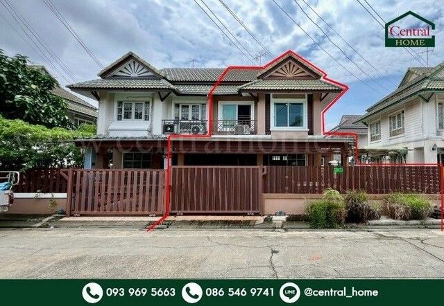 Bangkok, Real Estate For Sale, THB 2300000,  4 BR,  36 Sq. Feet,  Urgent Sale, Special Price, 2-story Semi-detached House, Pruksa 19, Soi Wat Lat Pla Duk,