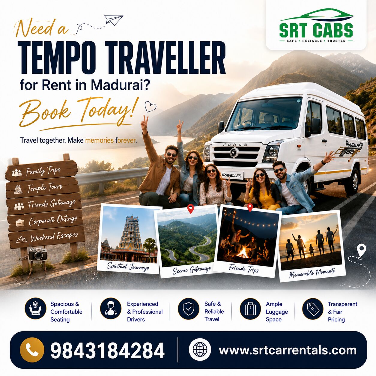 Madurai, Travel, Tempo Traveller For Rent In Madurai: The More Economical Choice For Groups