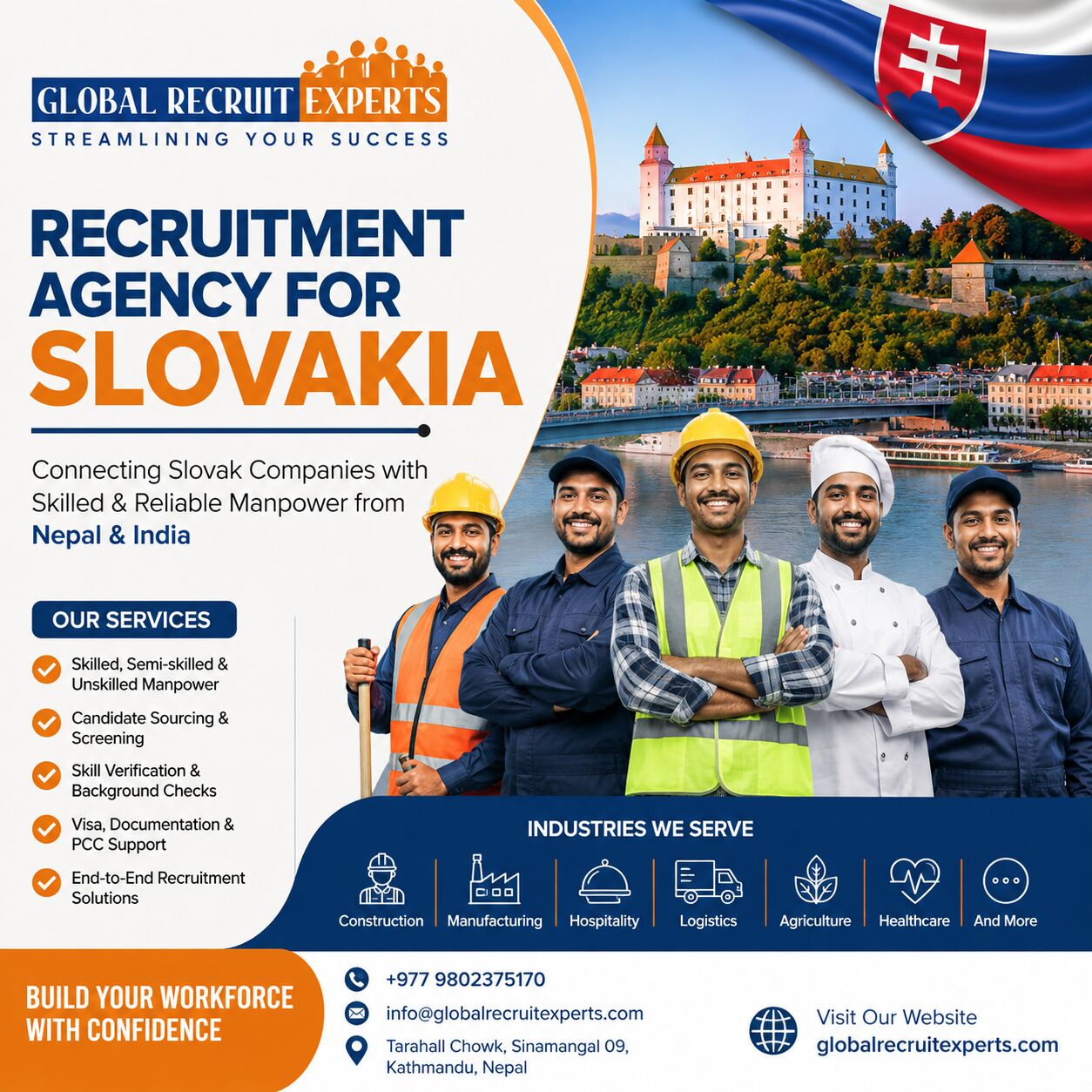 Bratislava, Manpower, Recruitment Agency For Slovakia &ndash; Skilled Manpower From Nepal & India