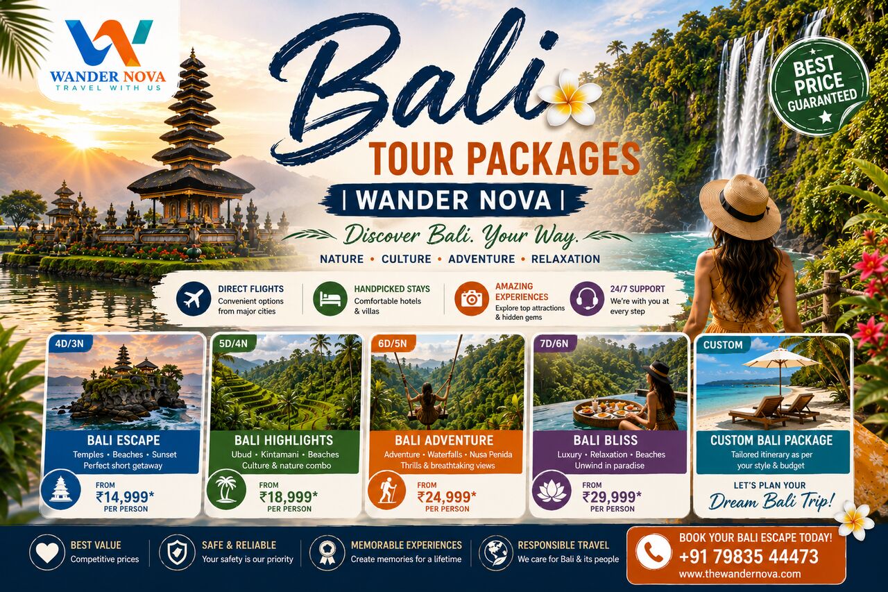Noida, Travel, Bali Tour Packages | Wander Nova