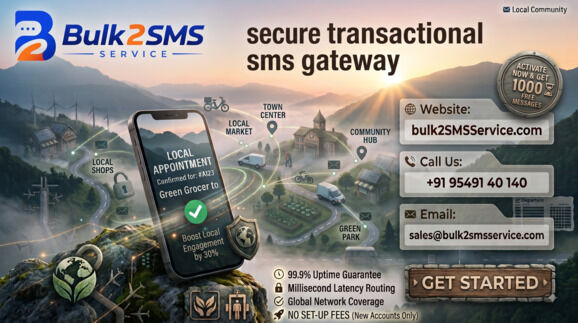 Gurgaon, Marketing, Secure Transactional SMS Gateway With Bulk2smsservice