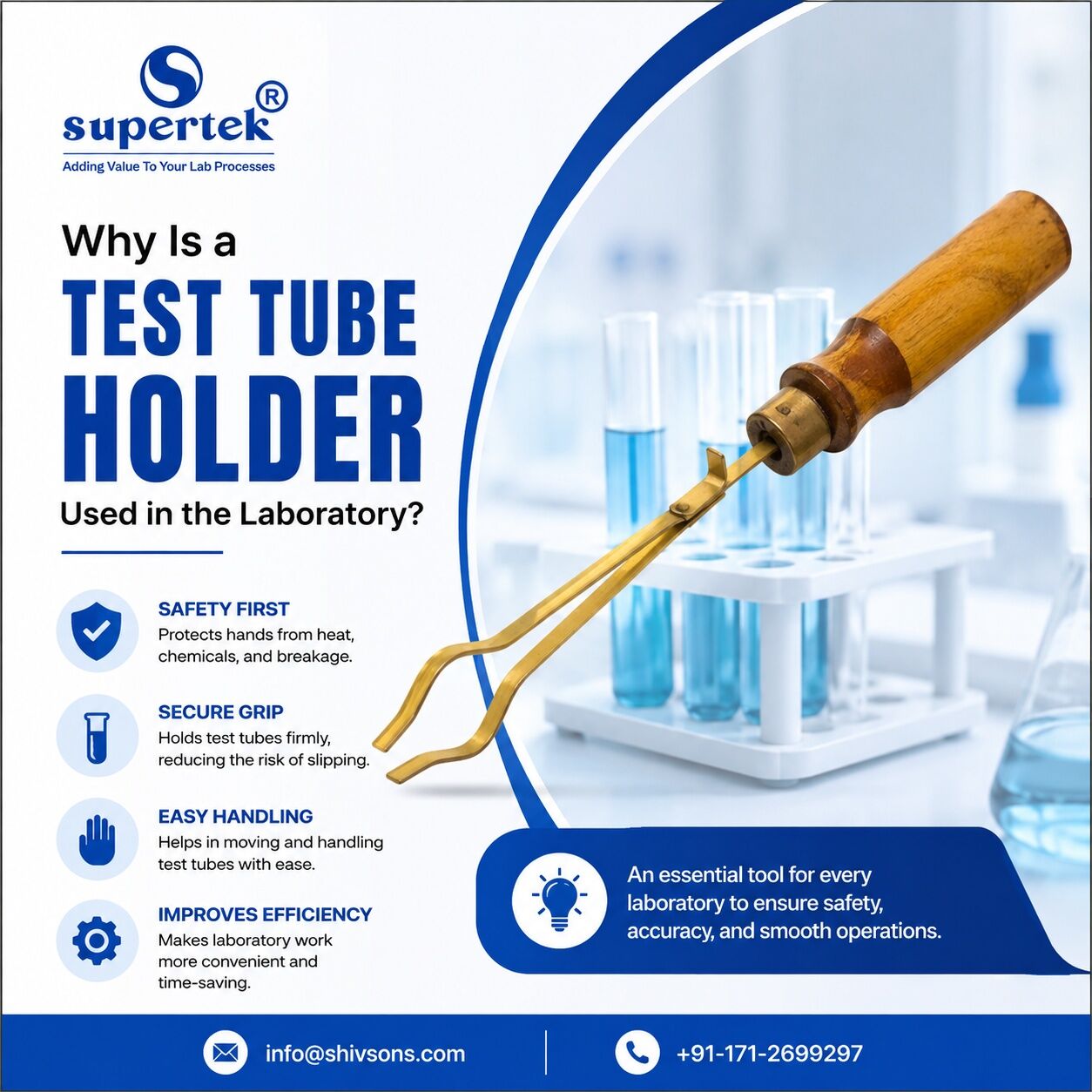 Mumbai, Materials, Why Is A Test Tube Holder Used In The Laboratory?