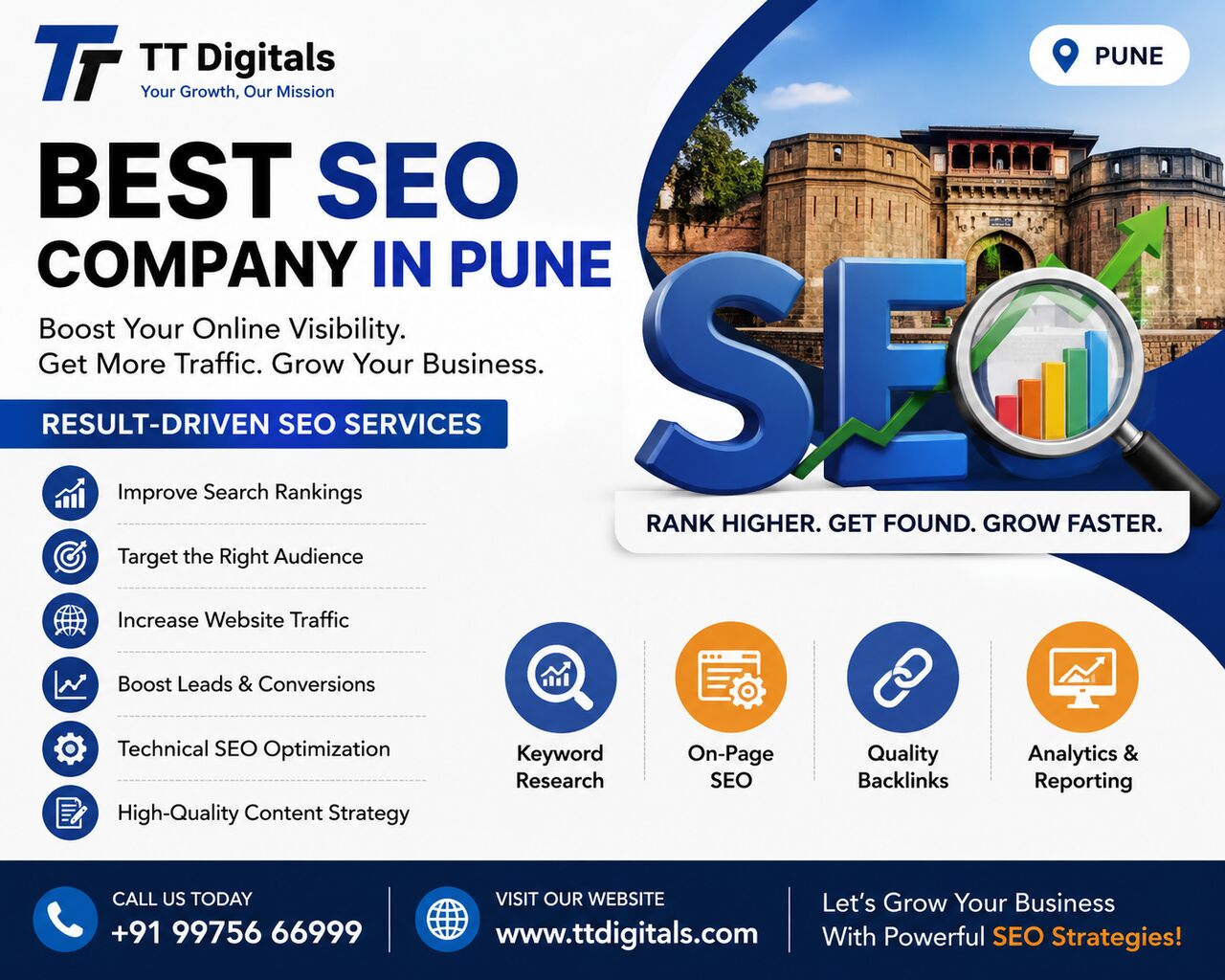 Pune, Marketing, Best SEO Company In Pune For Result-Driven SEO Services | TTDigitals