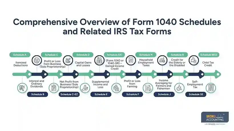 New York, Accounting, Choose The Right 1040 Schedules For Tax Filing
