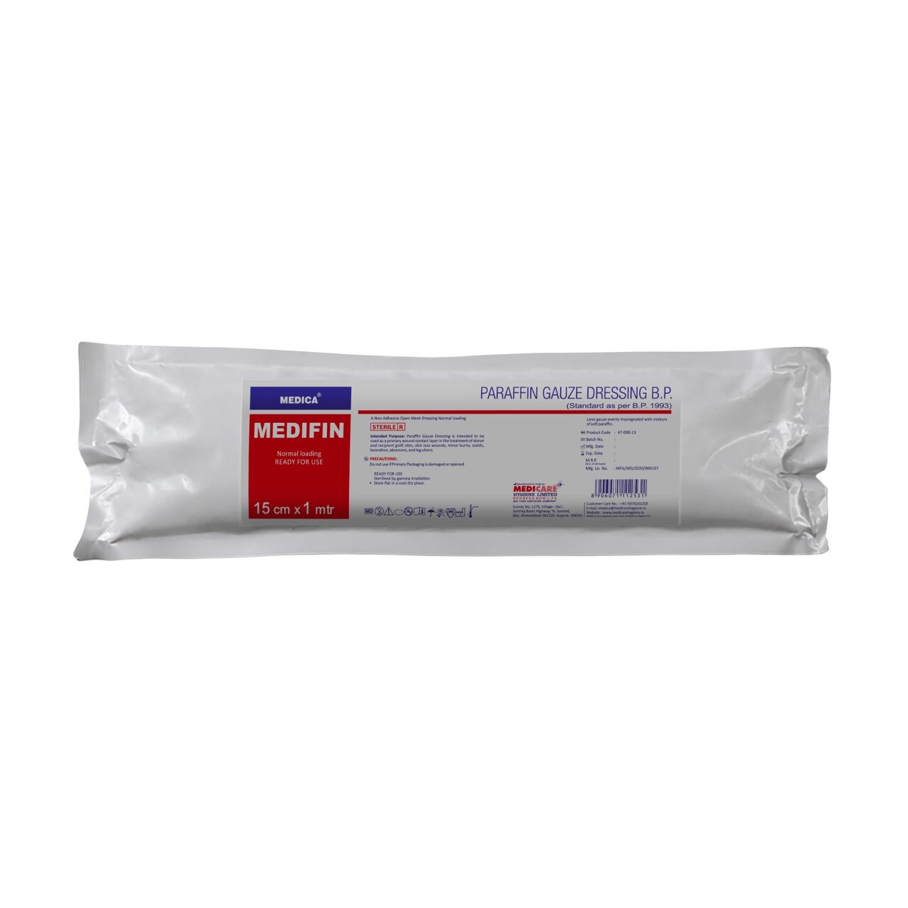 London, Wholesale Products, Medifin Non-Adherent Paraffin Gauze Dressing &ndash; Export Quality, Ahmedabad