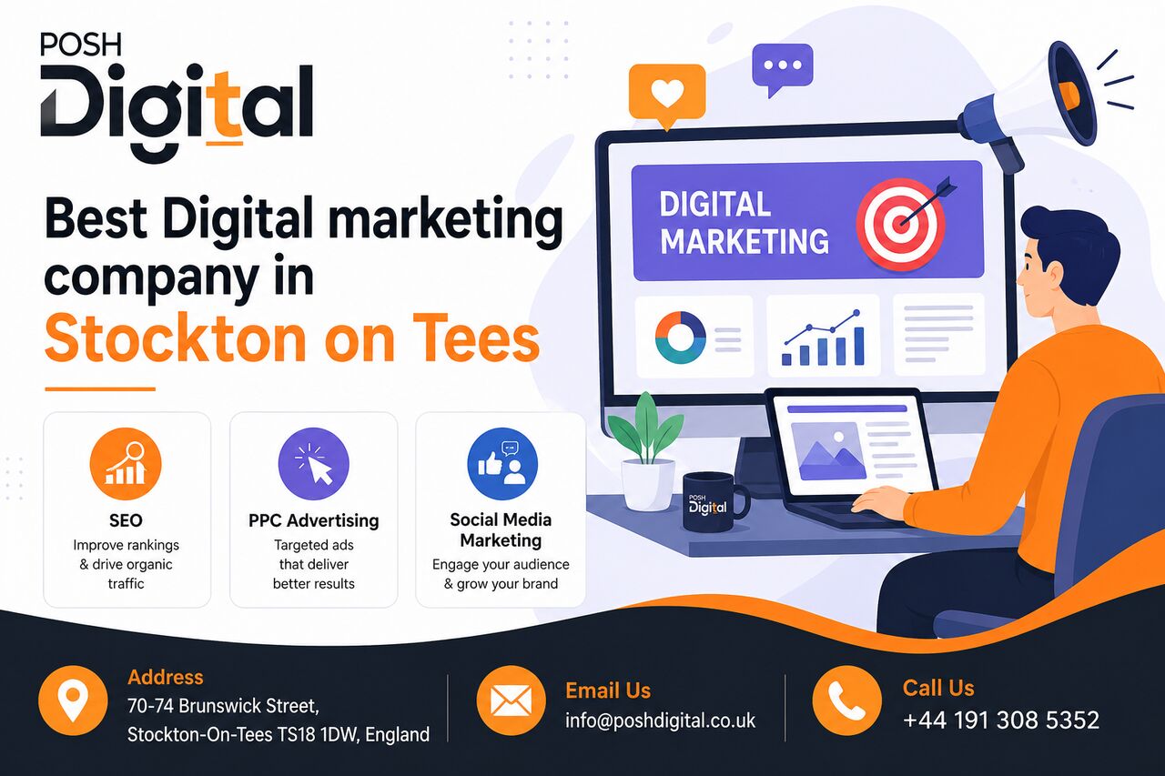 London, Web Design & Development, Best Digital Marketing Company In Stockton On Tees