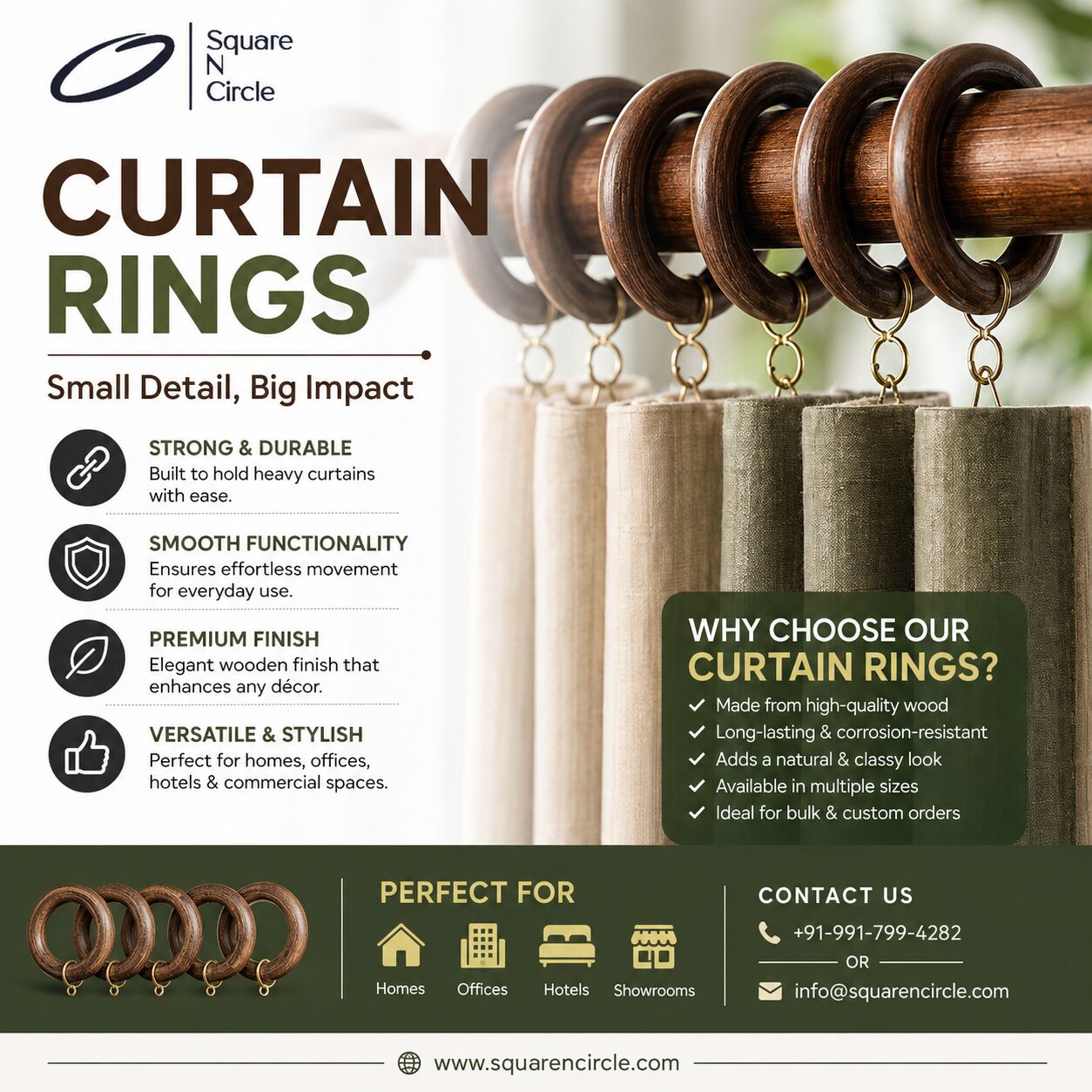 Lucknow, Wholesale Products, Curtain Rings For Bulk Buyers In India