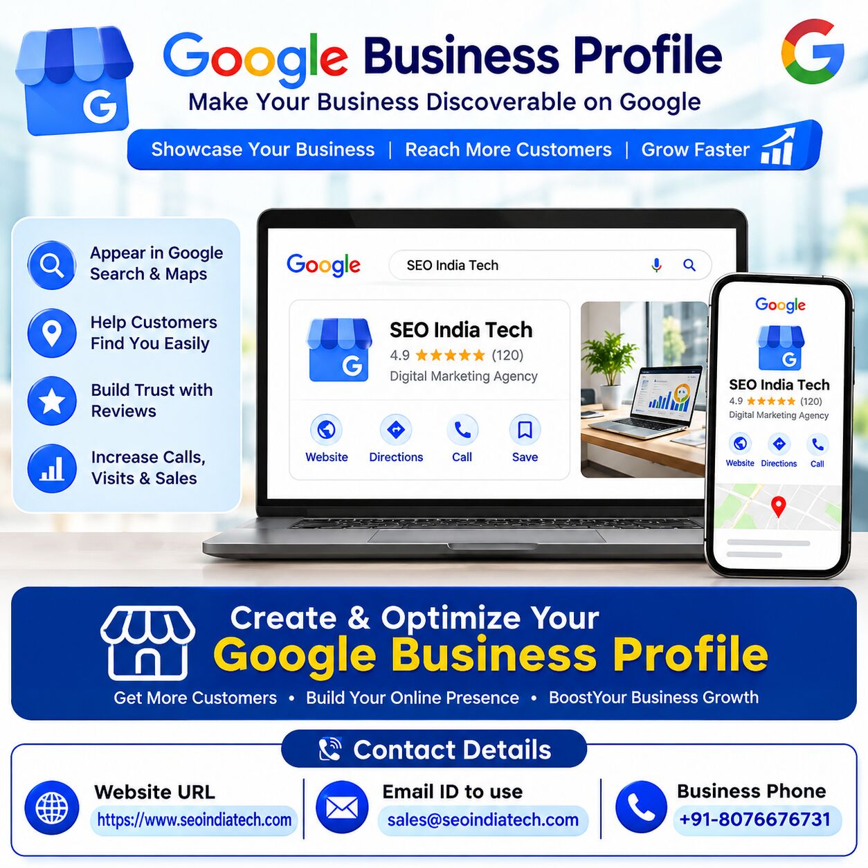 Noida, Technical, Google Business Profile Services To Improve Local Visibility | SEO India Tech
