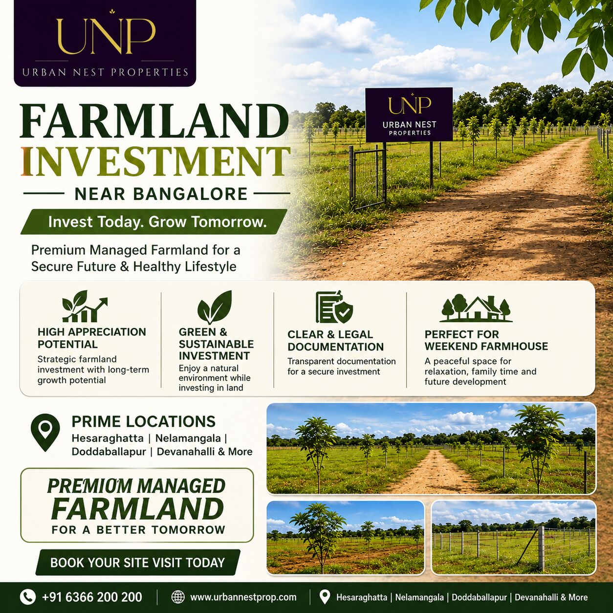 Bangalore, Agricultural Land, INR 1200,  Farmland Investment Near Bangalore: Why More Buyers Are Looking Beyond The City In 2026