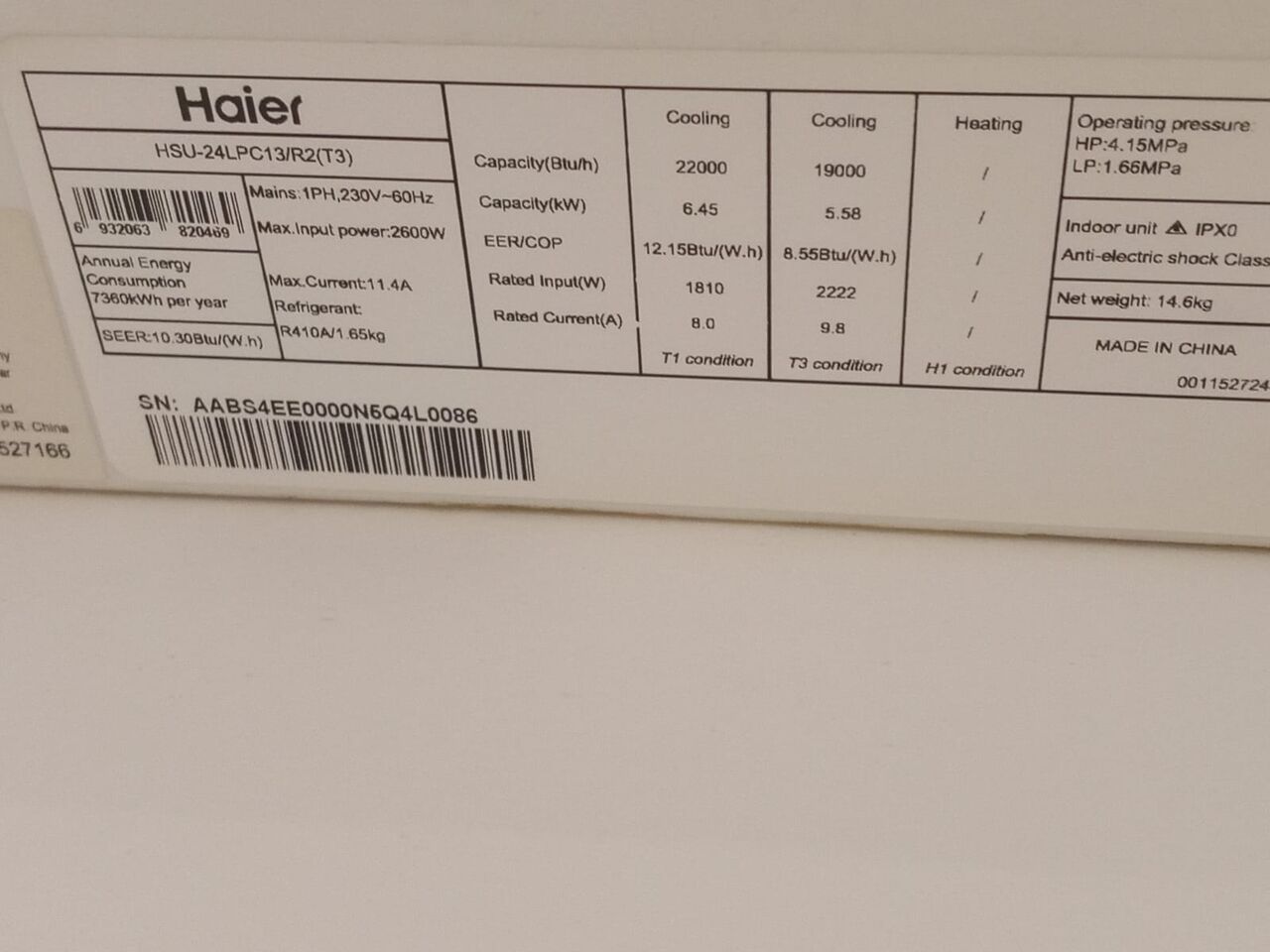 Jeddah, Air Conditioners, SAR 2000,  Hair Split AC For Sale &ndash; Excellent Condition