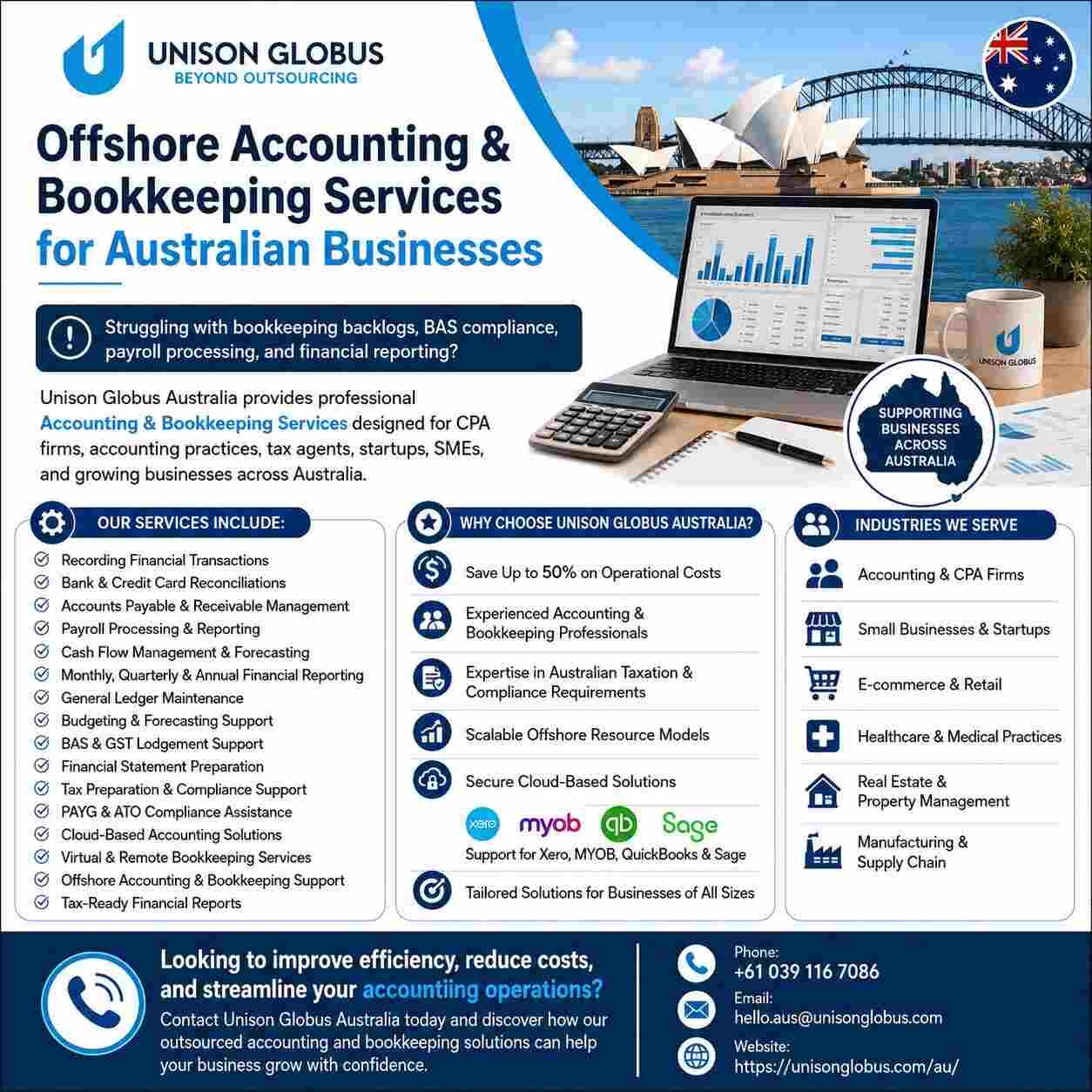 Sydney, Financial, Offshore Accounting & Bookkeeping Services For Australian Businesses