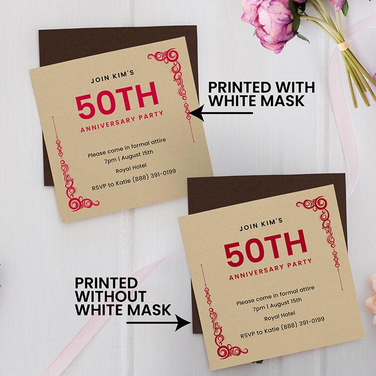 Los Angeles, Printing, Order Brown Kraft Invitation Cards From PrintMagic