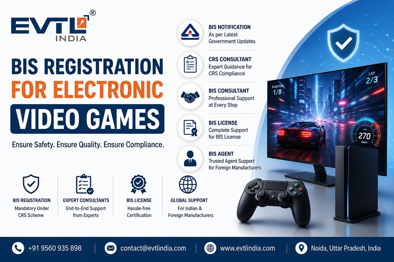Noida, Legal, BIS Registration And Certification For Electronic Video Games In India