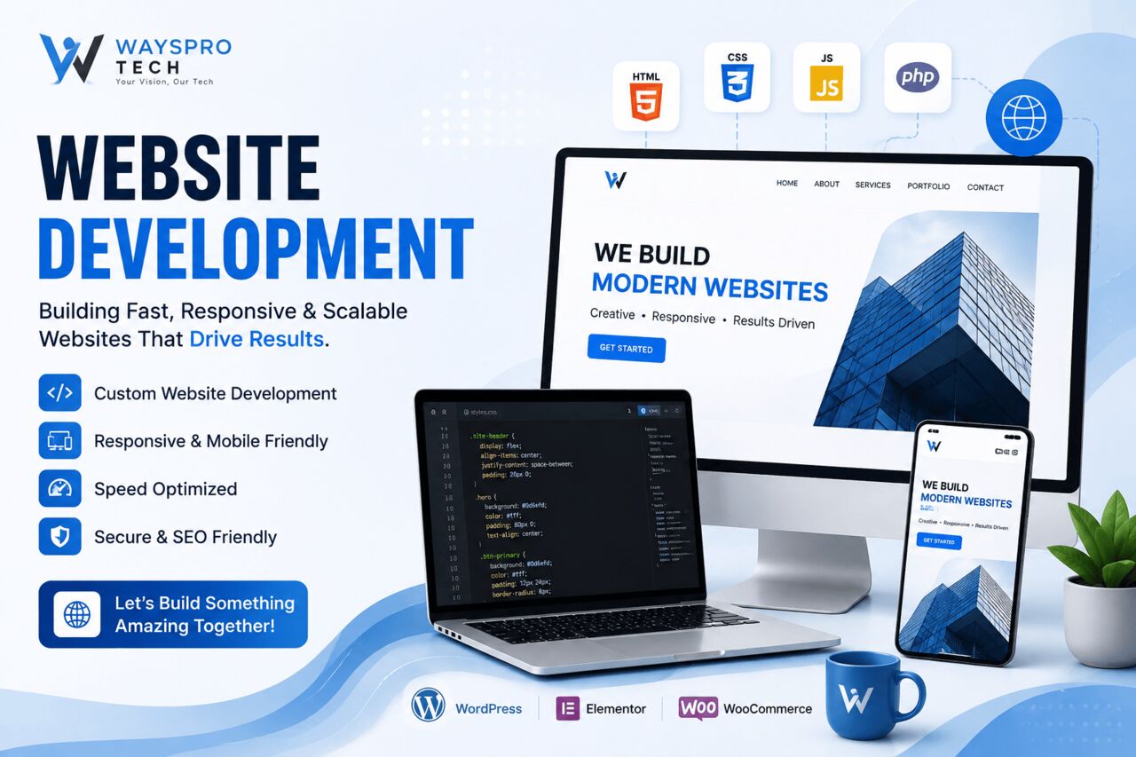 Karachi, General, Professional Website Development Services | WaysPro Tech