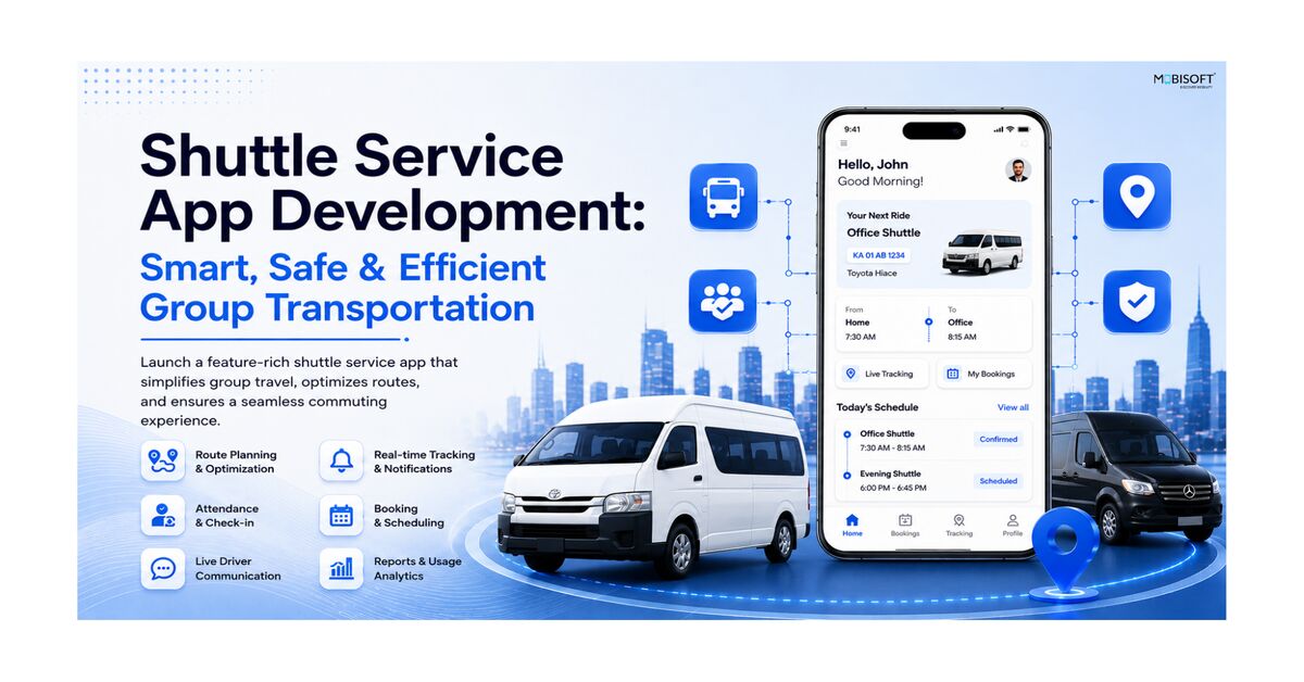 Houston, Travel, Shuttle Service App Development Solutions For Modern Transportation
