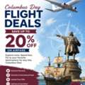 Columbus Day Flight Deals &ndash; Save Up To 20% On Airfare