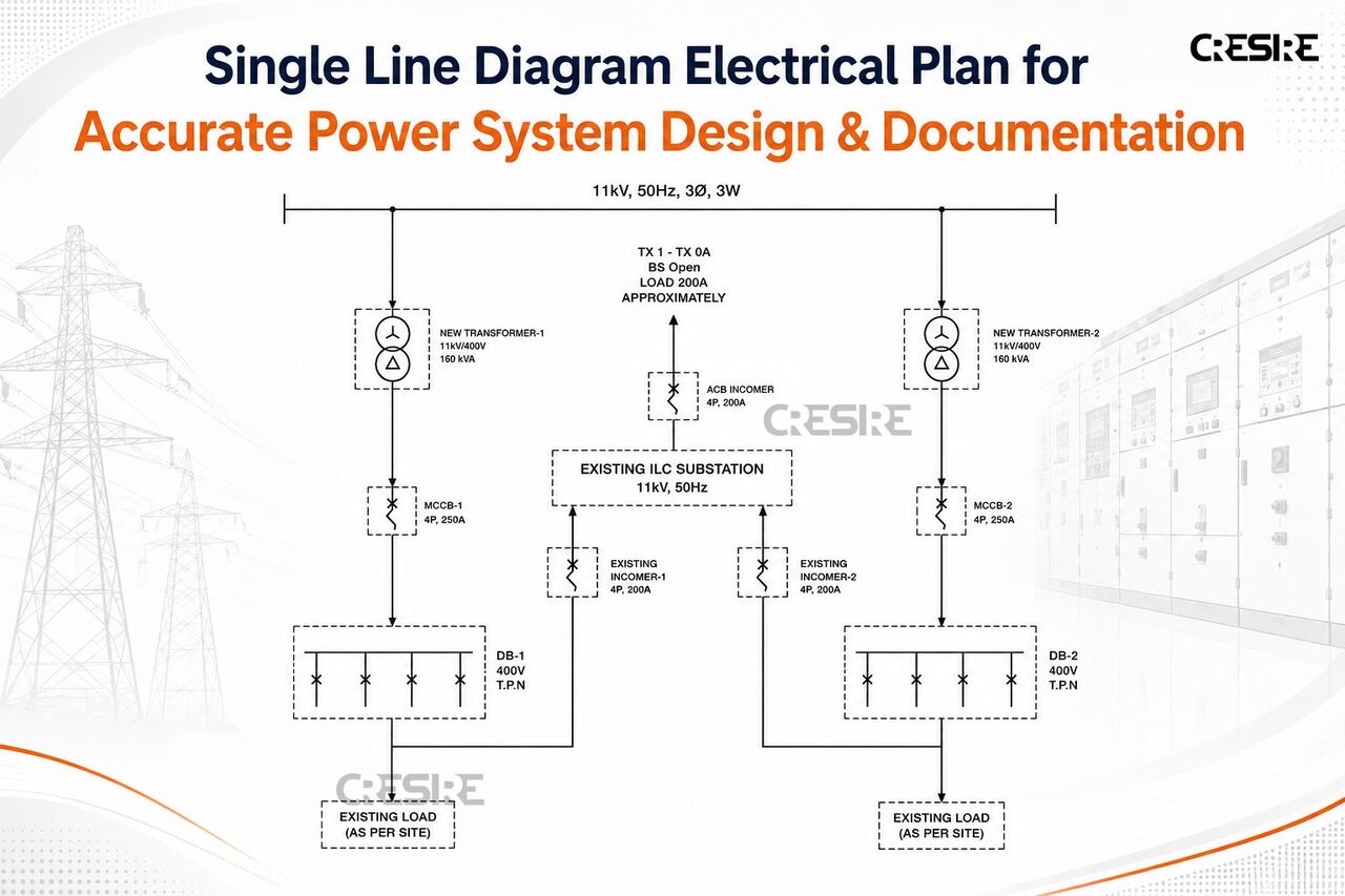 New York, Business, Single Line Diagram Electrical Plan For Accurate Power System Design & Documentation