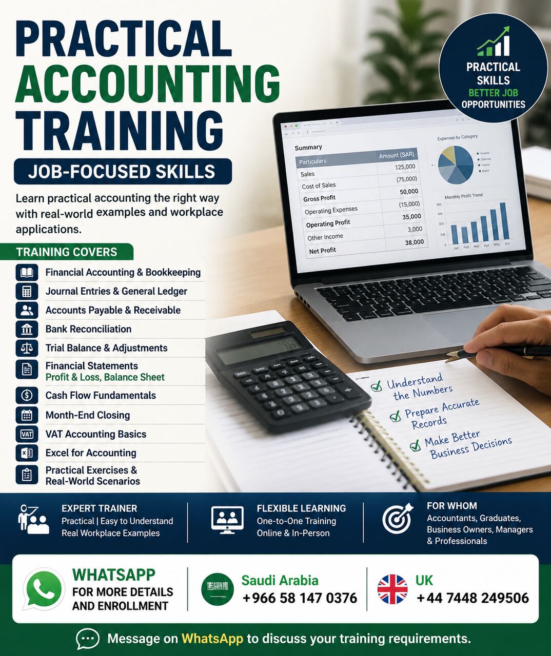 Riyadh, Lessons Offered, Accounting Training | Practical Skills For Professionals & Managers