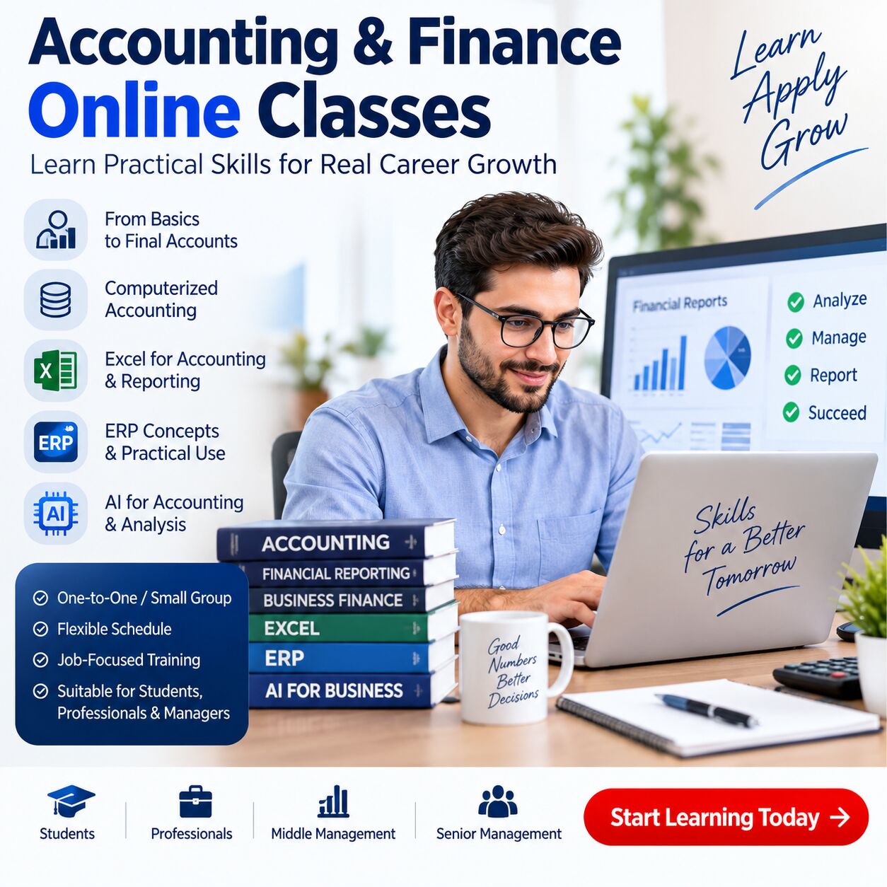 Dammam, Lessons Offered, Practical Accounting Training In Dammam | Workplace-Focused Skills