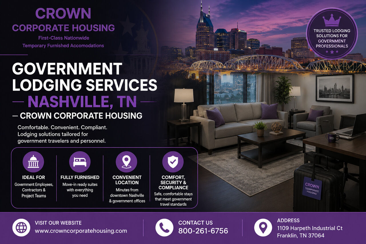 New York, Real Estate, Government Lodging Services In Nashville, TN &mdash; Crown Corporate Housing