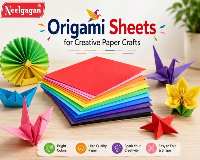 Mumbai, Materials, Origami Sheets For Creative Paper Crafts