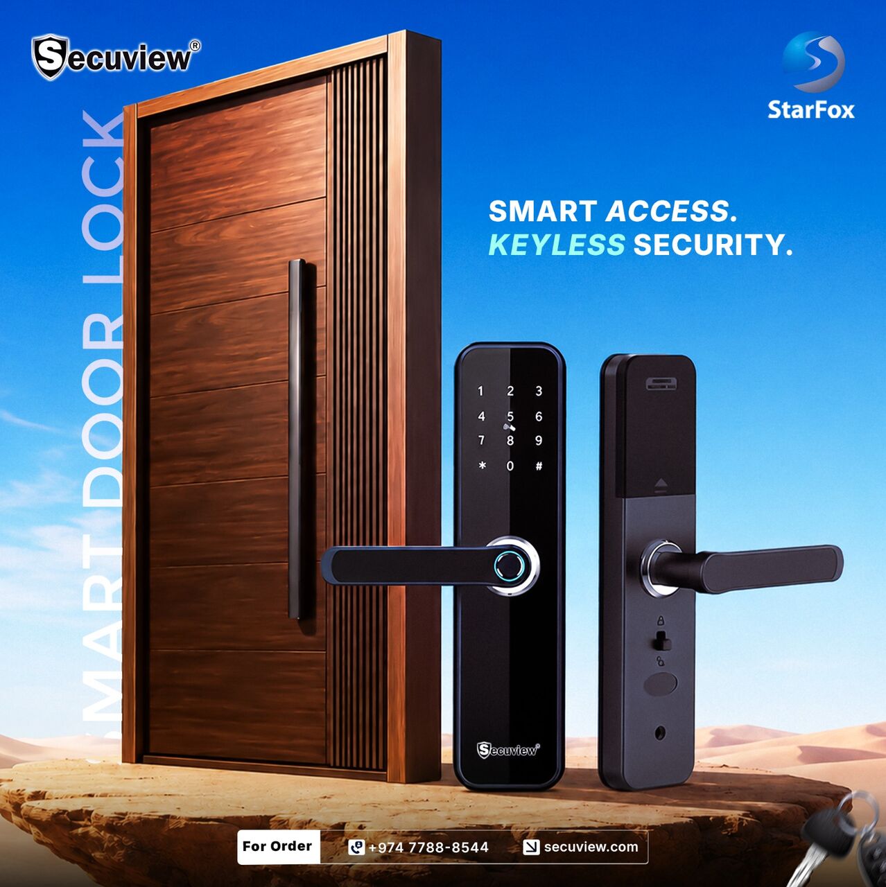Doha, Electronics, QAR 480,  Secuview Mobile Control Smart Door Lock
