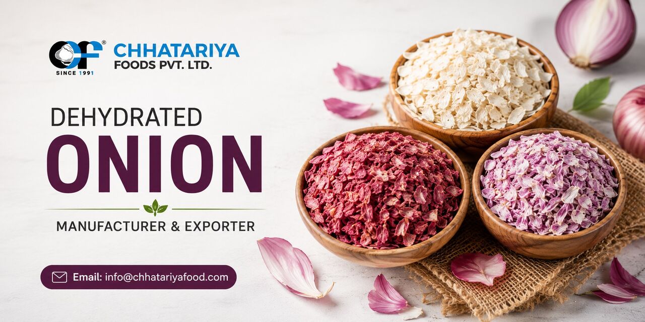Ahmedabad, Food, High-Quality Dehydrated Red Onion Supplier For Food Processing Industry