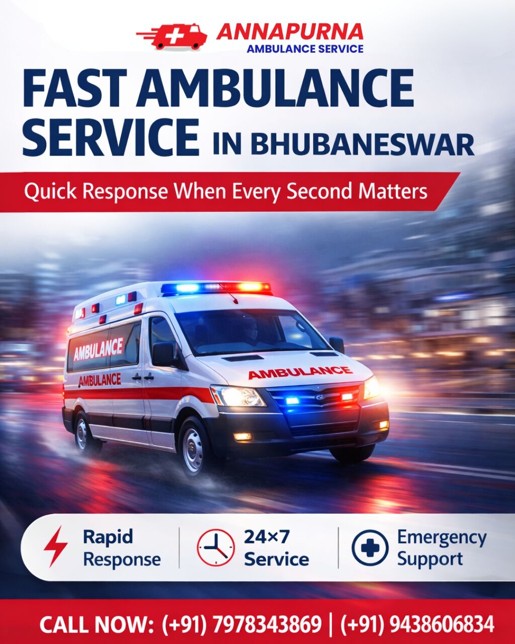 Bhubaneswar, Medical, Dependable Fast Ambulance Service In Bhubaneswar