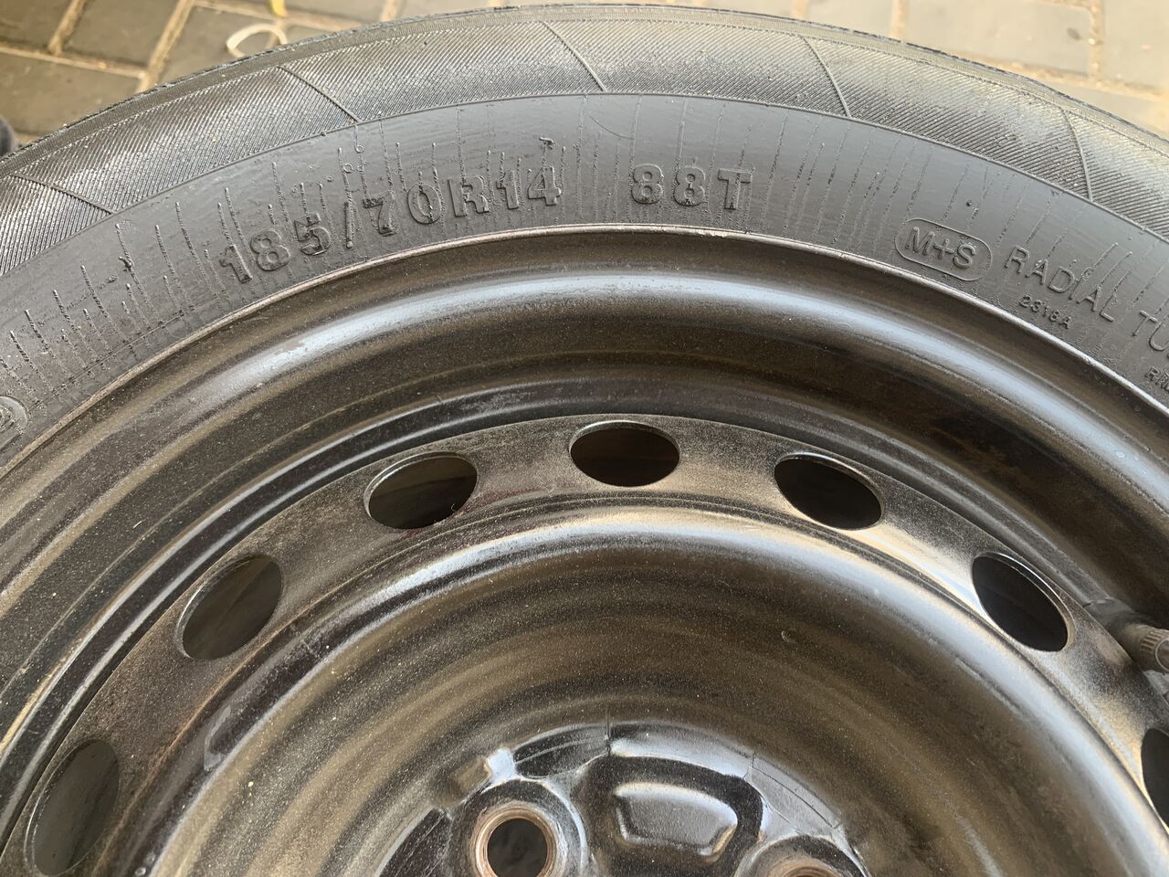 Jeddah, Household Items, SAR 350,  14&times;5J Wheels Rims And Tyres For Sale And Tyre 185/75/14 Rim Size 14