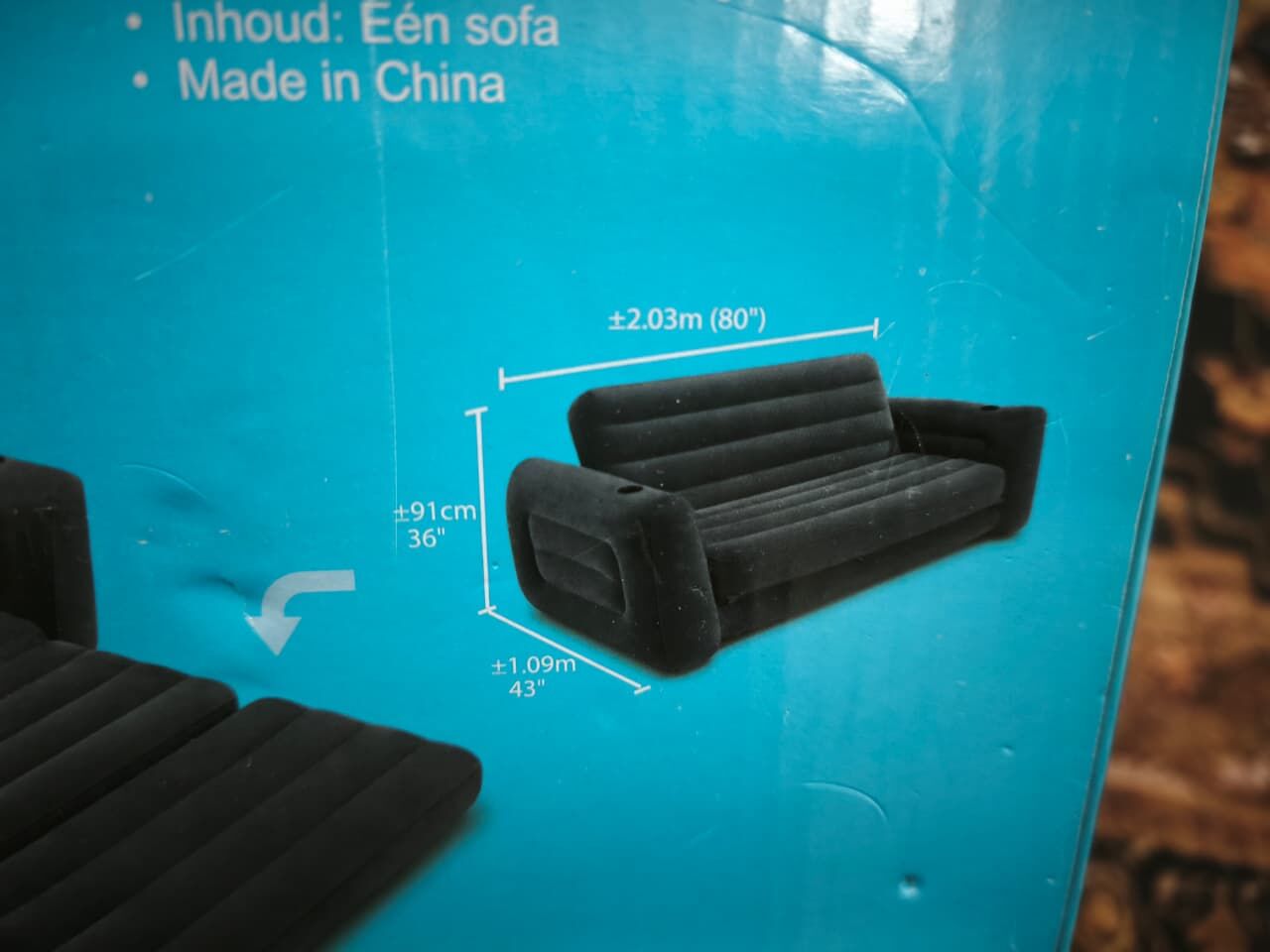 Riyadh, Furniture, SAR 200,  كنب سرير هوائي (2 في 1) مريح وعملي جداً