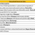 SAR 6230,  Used Household Items, Furniture, Fridge, Washing Machine,gas Stove, Tv Etc