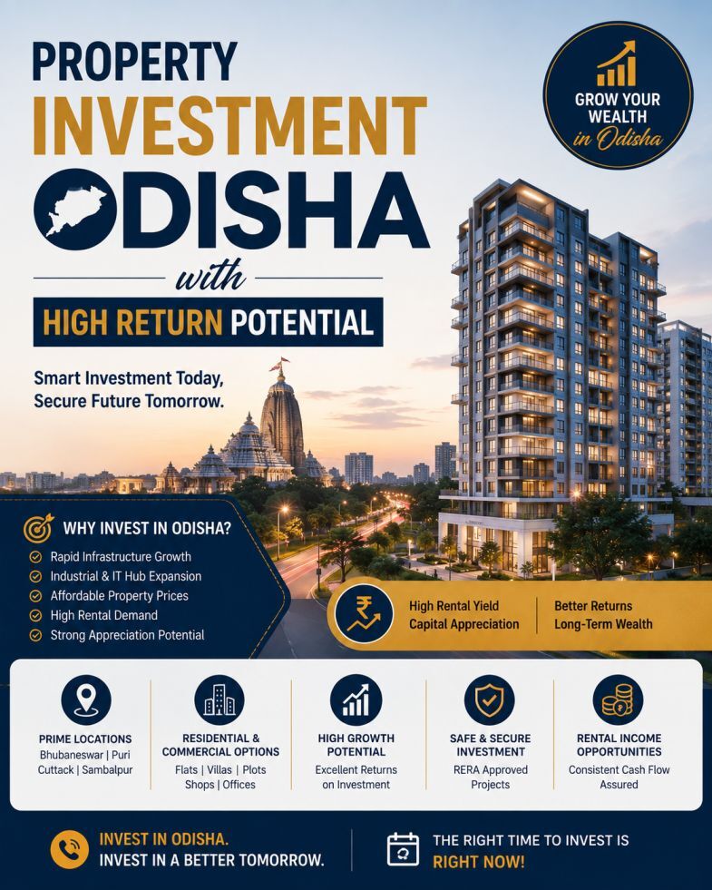 Odisha, Real Estate, Property Investment Odisha With High Return Potential