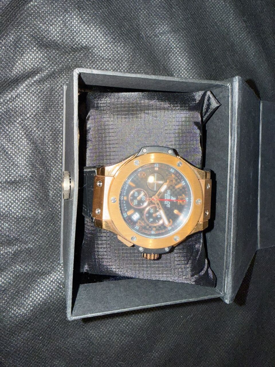 Jeddah, Watches, SAR 800,  Hublot Big Bang Chronograph, Likely The Big Bang Gold Ceramic 44 mm Model