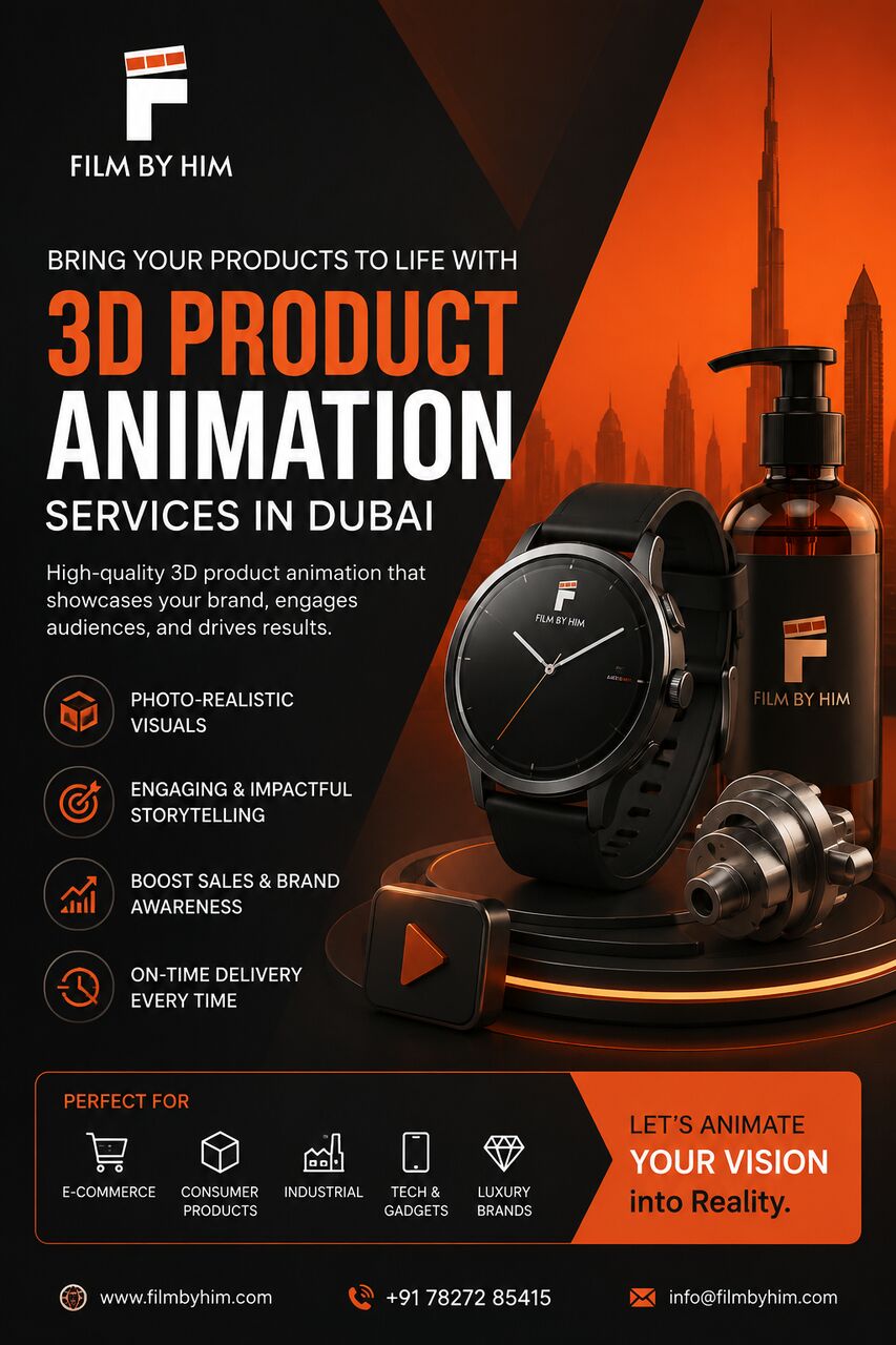 Mumbai, Creative, 3D Product Animation Services In Dubai
