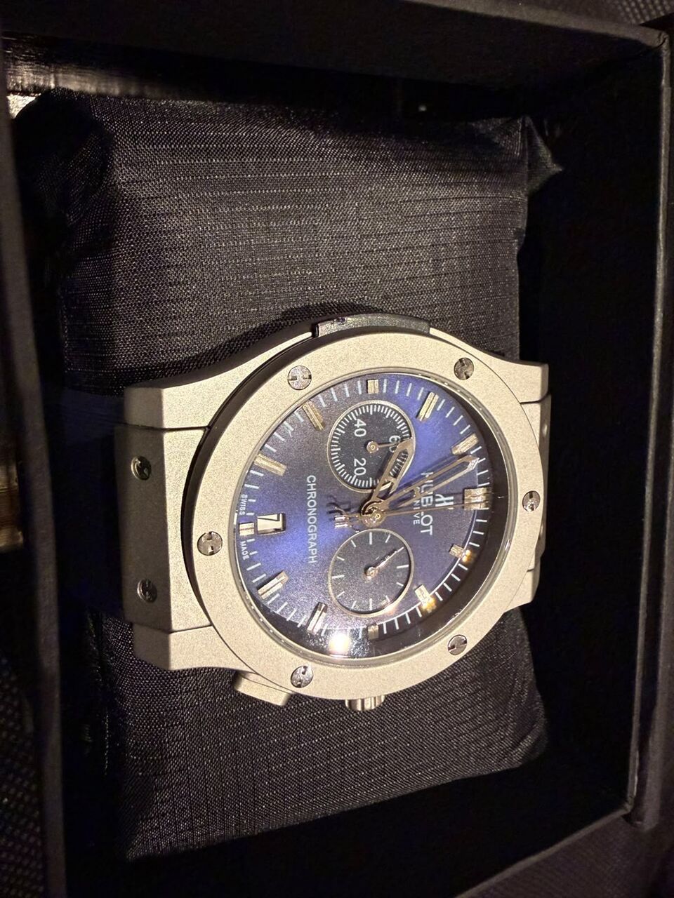 Jeddah, Watches, SAR 1600,  Hublot Matt Classic Fusion Chronograph Titanium Blue 45 mm