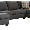 Slate Gray Corner Sectional Sofa | Luxury L-Shaped Couch