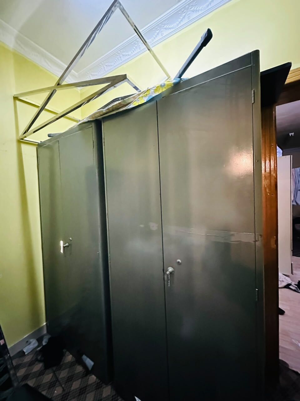 Khobar, Furniture, SAR 250,  Stainless Steel Double Door Cupboard With 4 Shelves