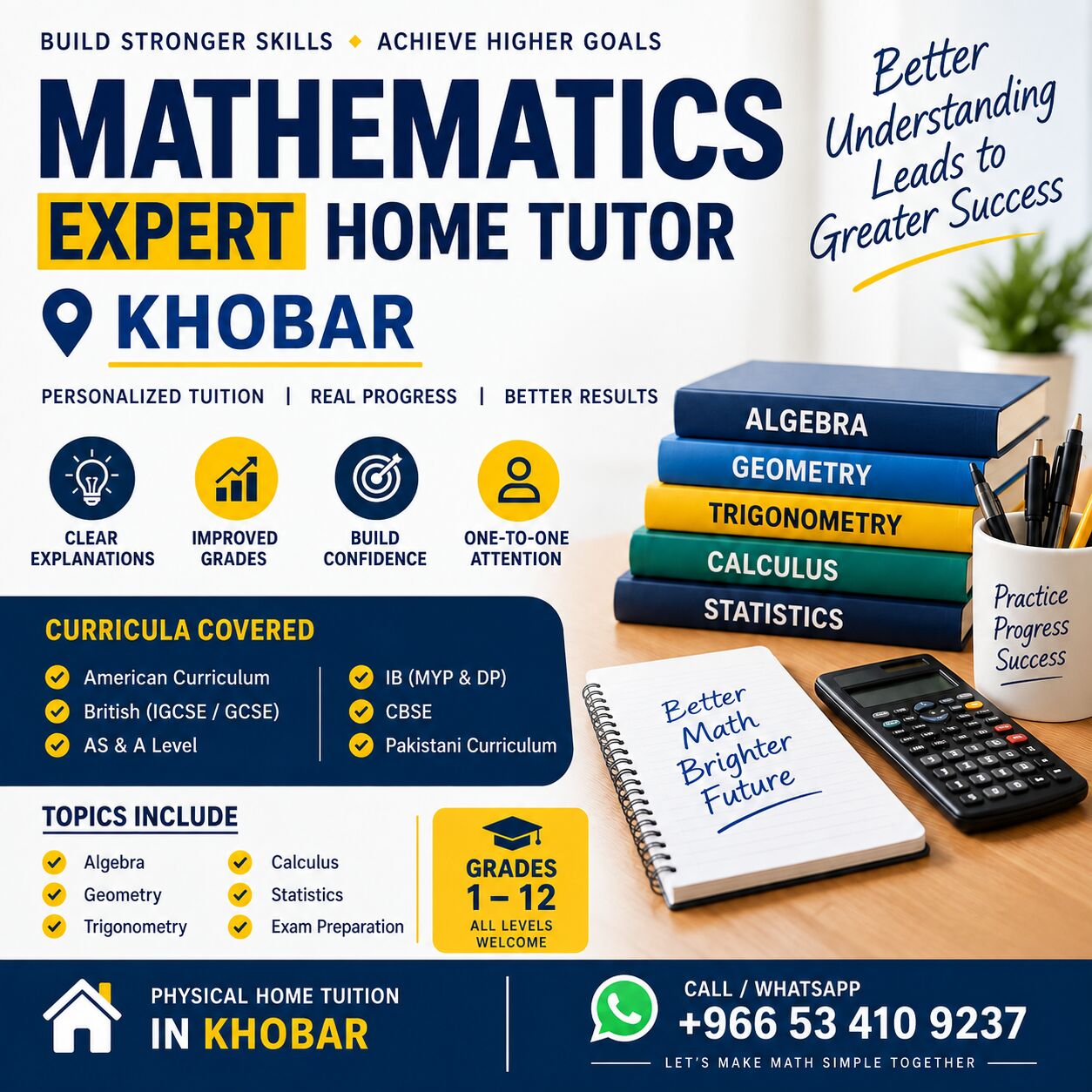 Al Rakah Al Shamaliyah, Lessons Offered, Maths Tuition &ndash; IGCSE, O/A Level, SAT, CBSE & American | Al Rakah, Khobar