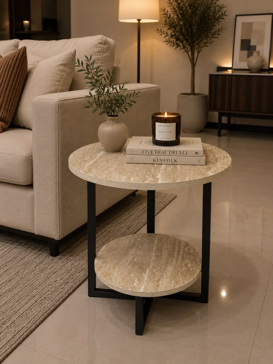 Jeddah, Furniture, SAR 2,  Modern Luxury Round Side Table Available