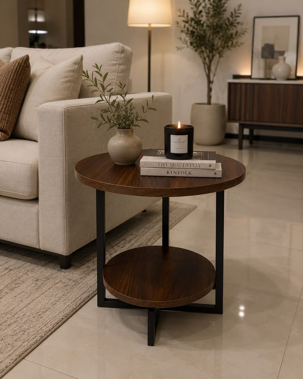 Jeddah, Furniture, SAR 2,  Modern Luxury Round Side Table Available